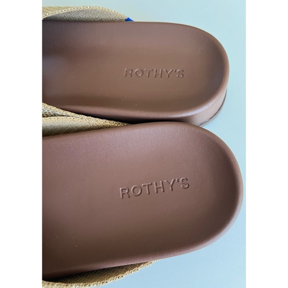Rothy's The Weekend Golden Sun Slip On Slides 13 - Picture 8 of 15
